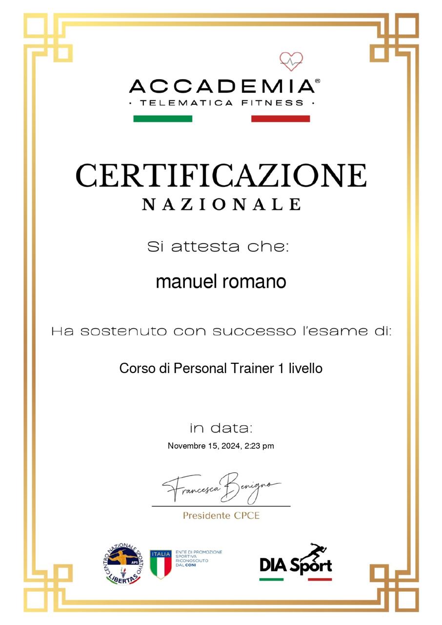 Certificato 1